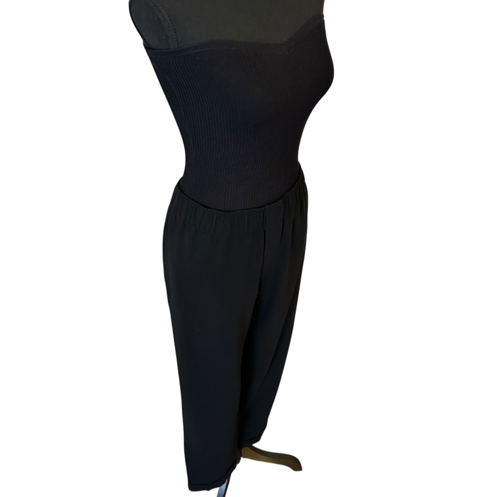 Club Monaco Black Relaxed Cropped Pull On Pants Size 4